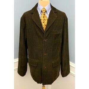 Cutter & Buck Blazer Mens XL Corduroy Unstructured Relaxed Jacket Sportcoat